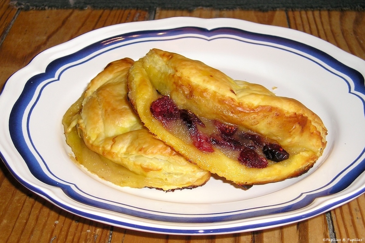 Petits chaussons aux pommes et aux cranberries