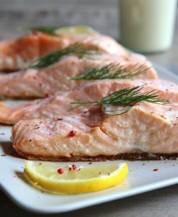 Saumon grillé à l'unilatérale