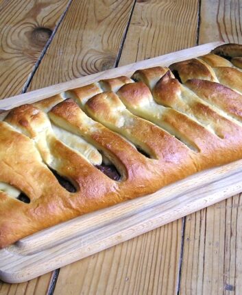 Brioche suédoise au Nutella, sans oeufs