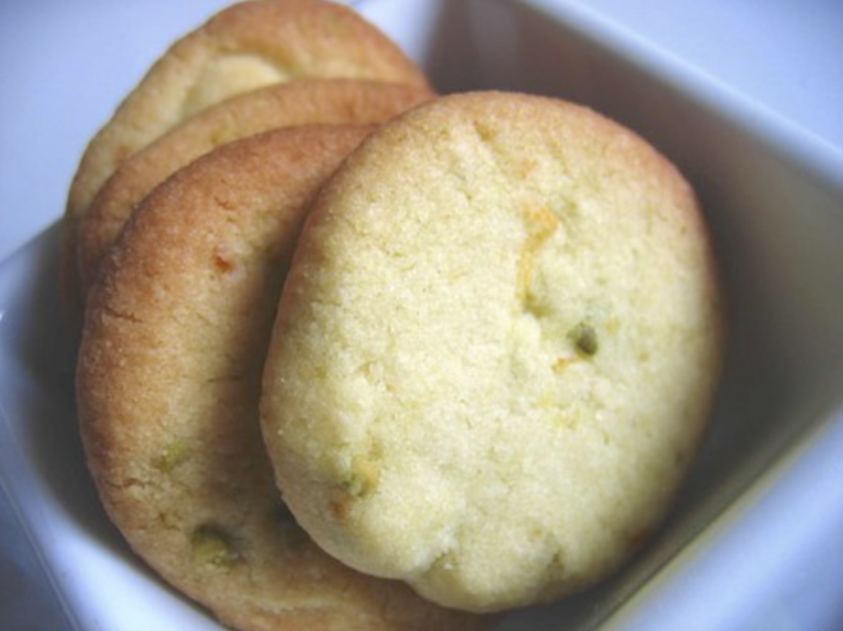 Sablés à la pistache, sans oeufs