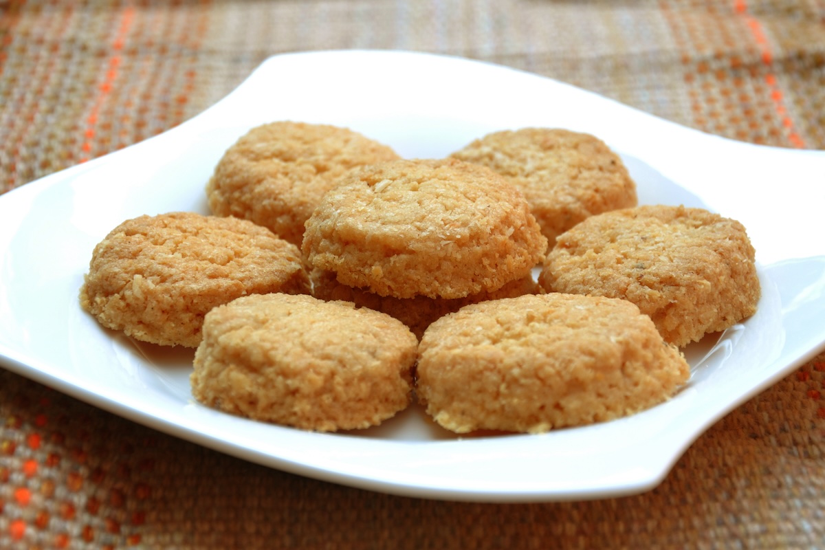 Sablés au fromage et aux flocons d'avoine sans oeufs ©highviews shutterstock