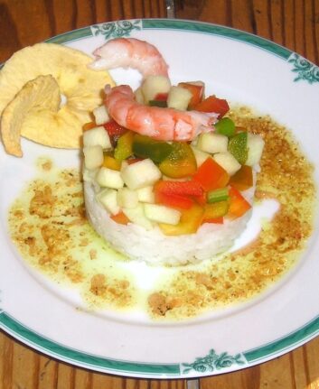 Salade des beaux jours et vinaigrette au curry
