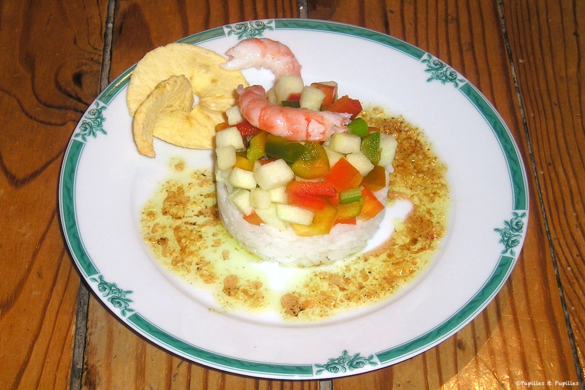 Salade des beaux jours et vinaigrette au curry