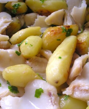 Effeuillée de morue à la ratte du Touquet