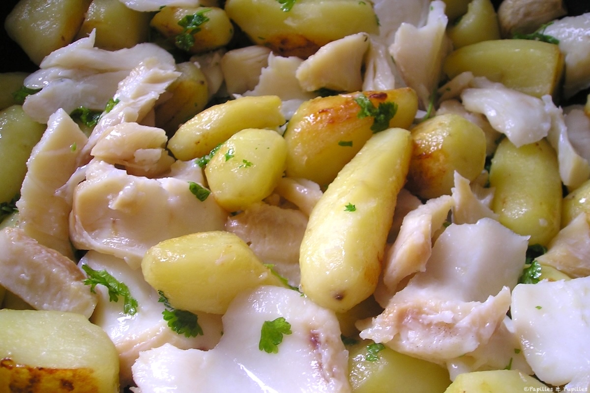 Effeuillée de morue à la ratte du Touquet