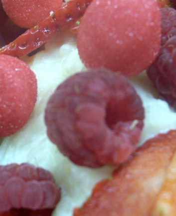 Riz au lait de noisettes et aux fraises sans oeufs sans gluten
