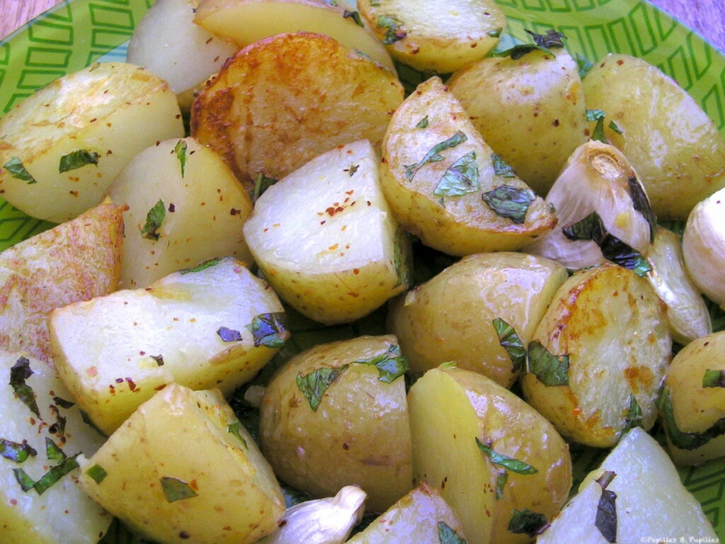 Pommes de terre à la menthe et au citron