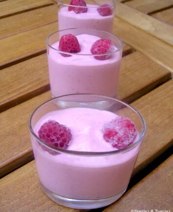 Frozen yogourt aux framboises