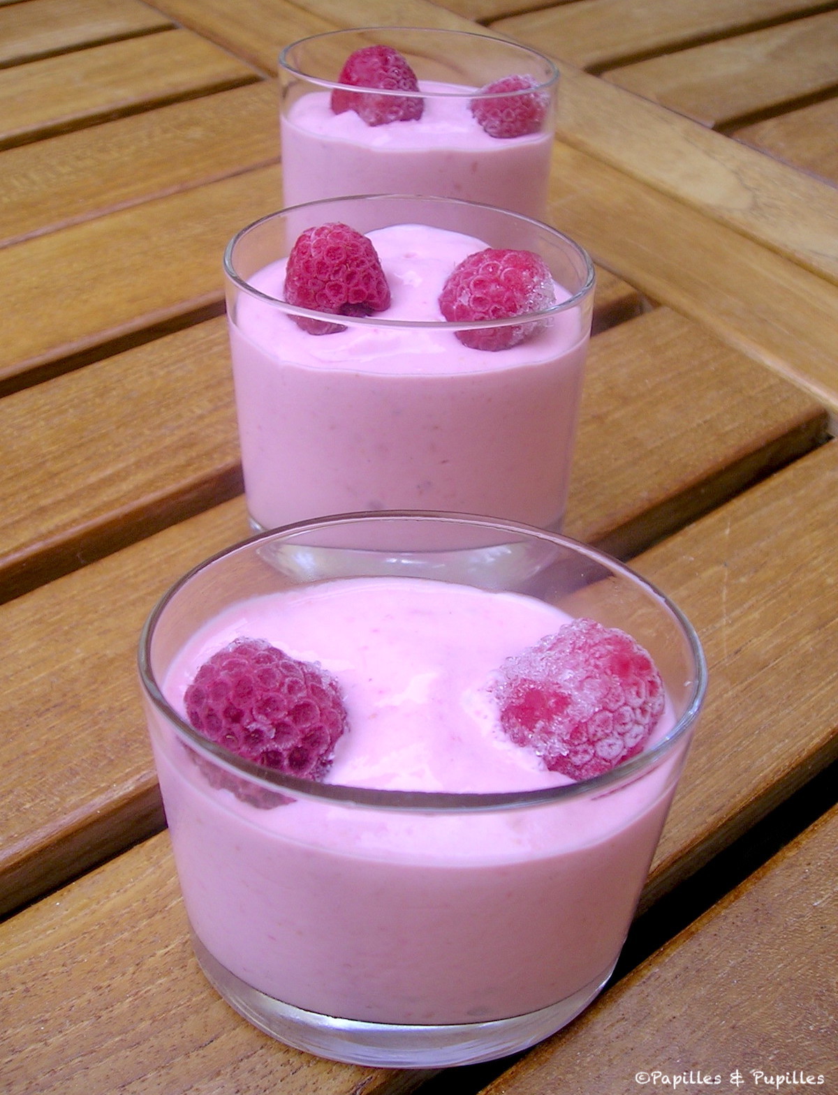 Замороженный йогурт с малиной