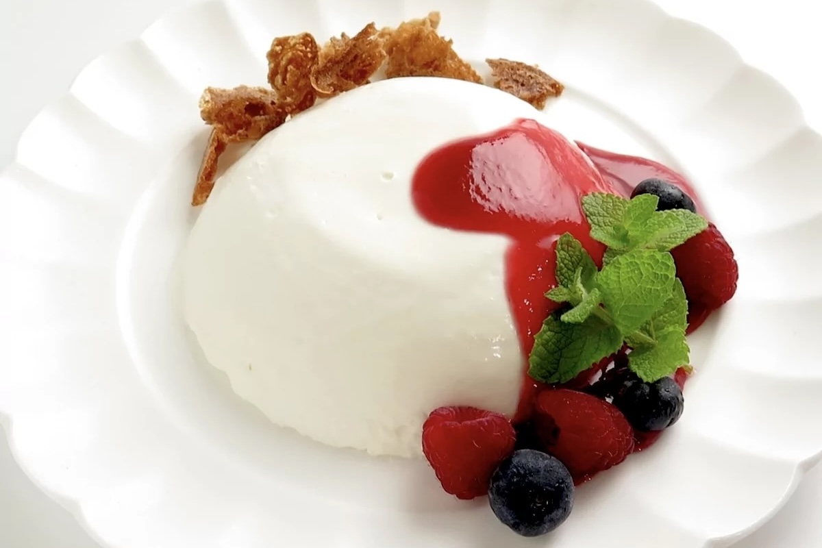 Pannacotta au yaourt sans oeufs sans gluten