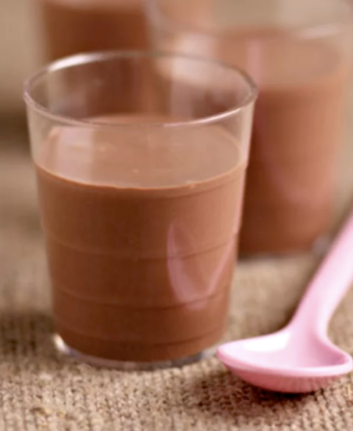 Pannacotta au chocolat sans oeufs sans gluten