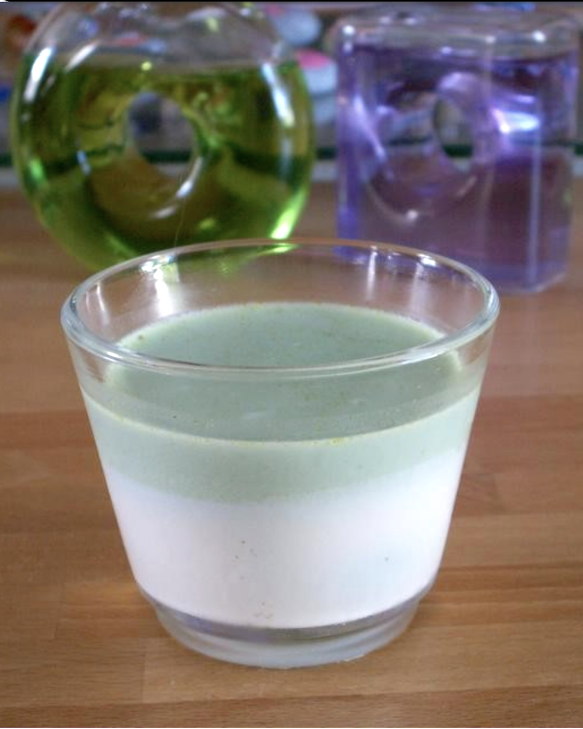 Pannacotta pistache chocolat blanc