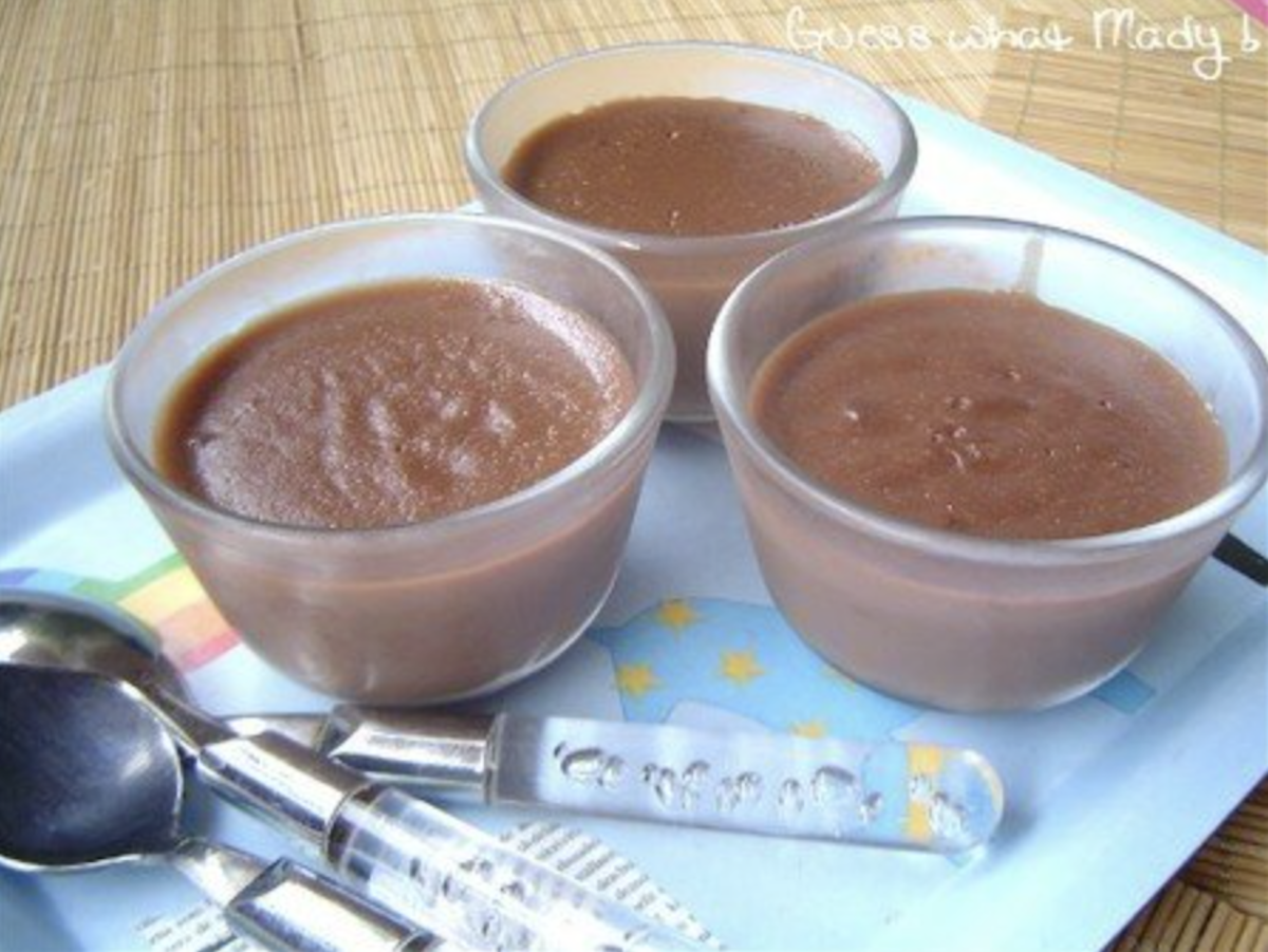 Crèmes au chocolat sans oeufs