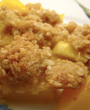 Croustade épicée à l’ananas et aux mangues sans oeufs