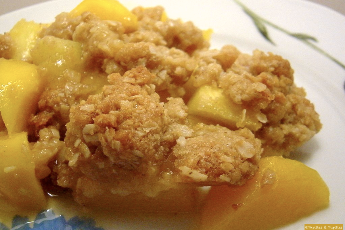 Croustade épicée à l’ananas et aux mangues sans oeufs