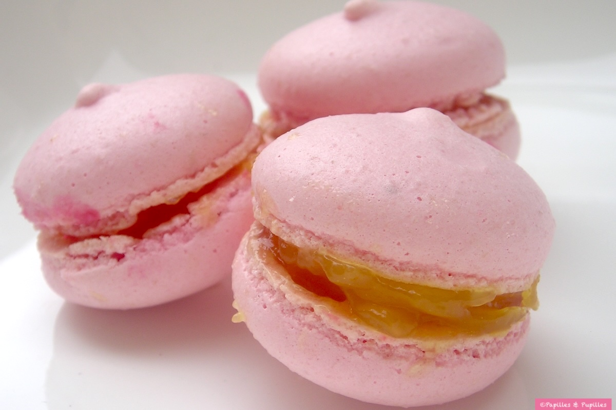 Macarons au lemon curd