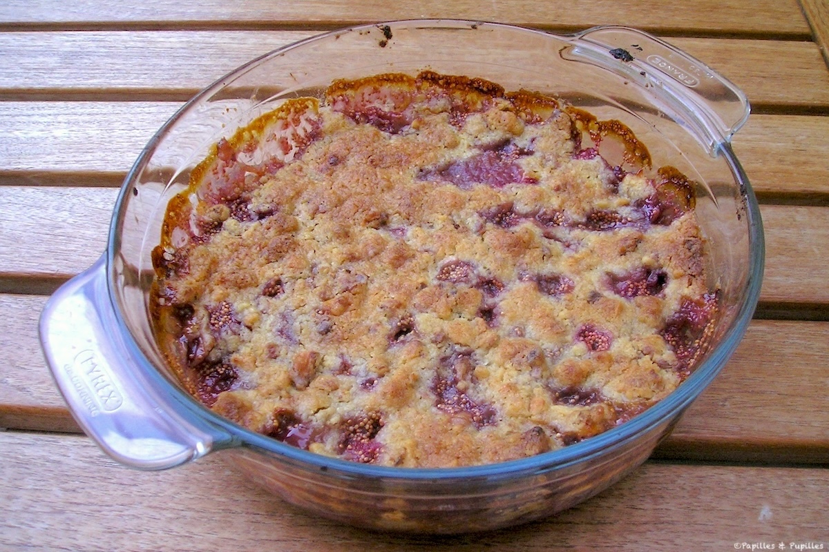 Crumble figues noix