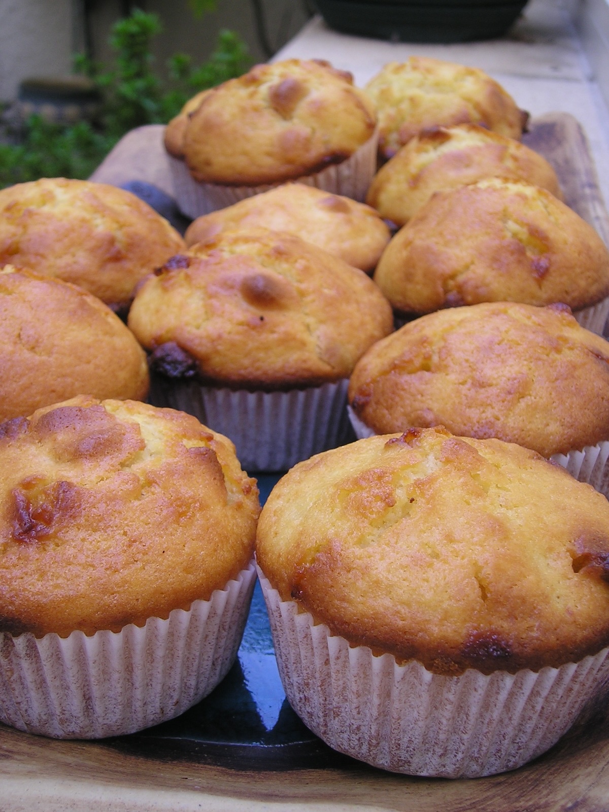 Muffins au chocolat blanc et aux noix de Macadamia