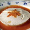 Pannacotta façon île flottante aux abricots sans oeufs