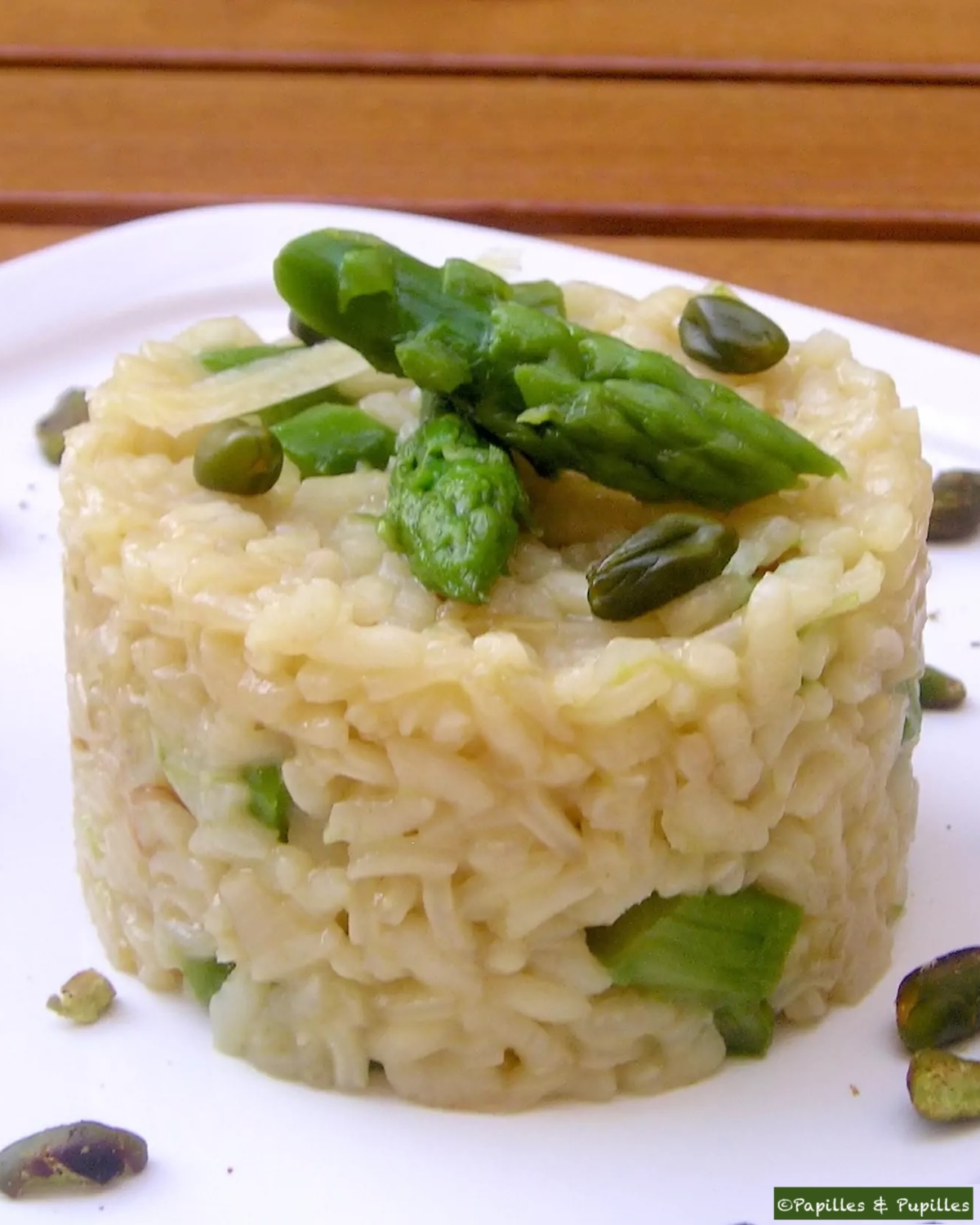 Risotto aux asperges et aux pistaches