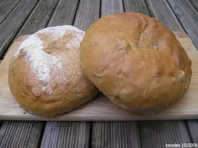 Les pâtons à la sortie du four