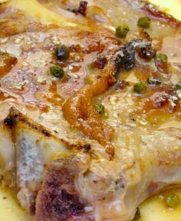 Côtes de veau au poivre vert