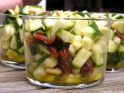 Tartare de courgettes