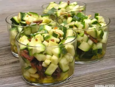 Tartare de courgettes