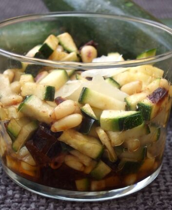 Tartare de courgettes