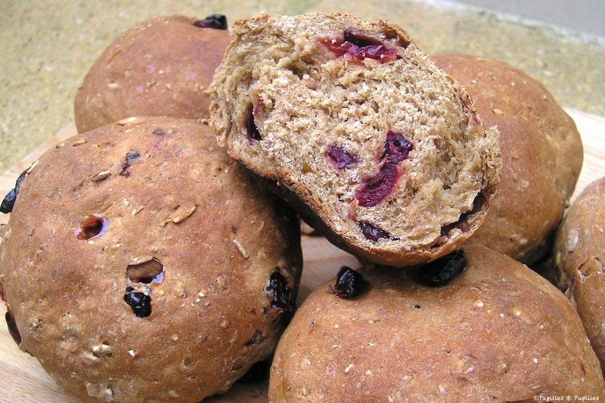 Petits pains aux cranberries