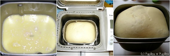 Préparation de la pâte