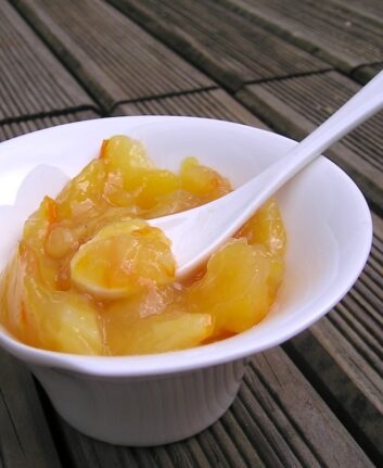 Confiture d'oranges au micro ondes