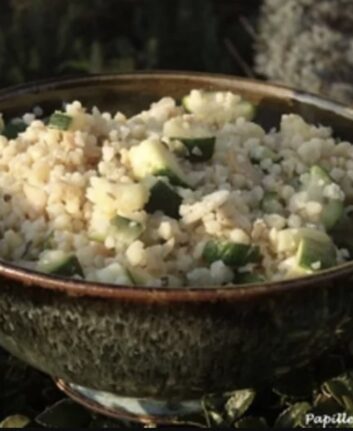Céréales gourmandes aux courgettes