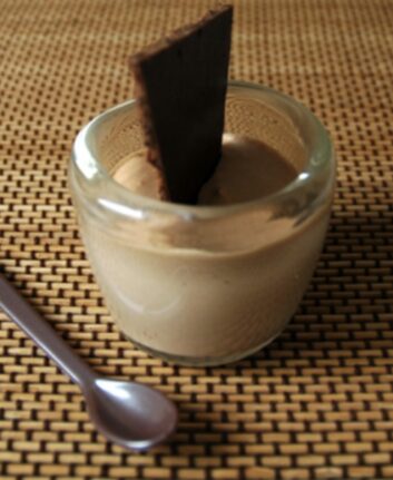Mousse au chocolat au lait sans oeufs