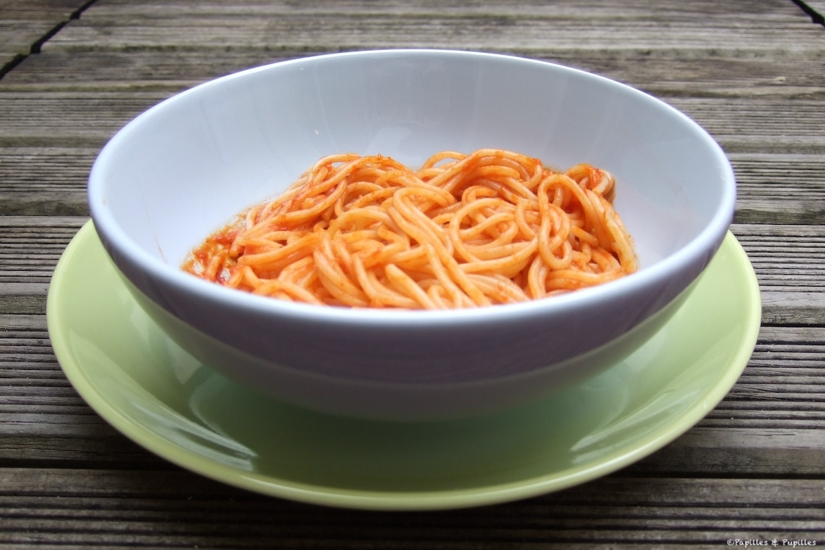 Spaghetti sauce tomate