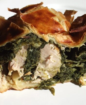 Filet mignon en croûte aux épinards