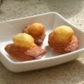 Madeleines (à bosses) au miel et à l'ananas confit