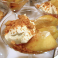 Pommes en crumble au caramel de cidre sans oeufs