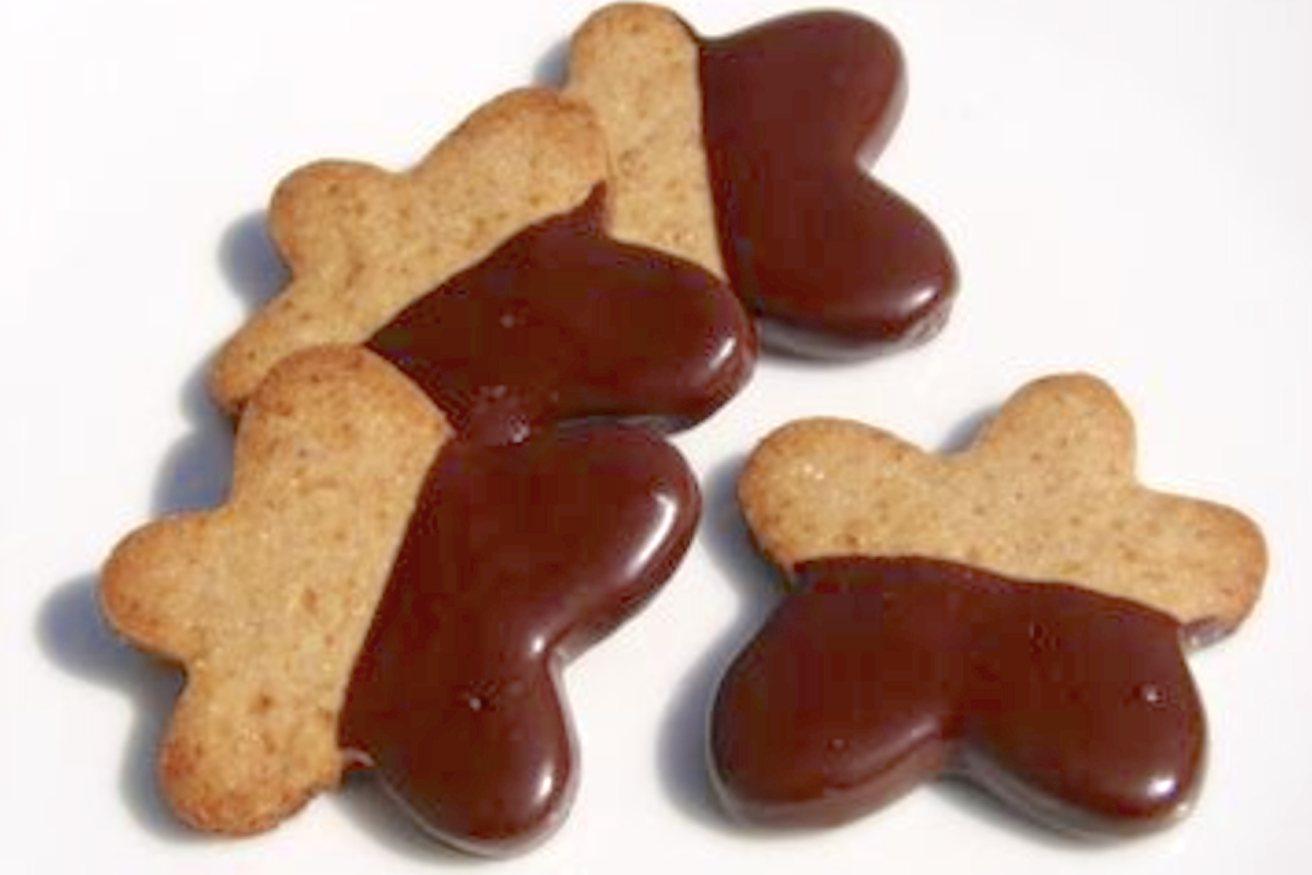 Biscuits à l’épeautre, châtaignes et chocolat, sans oeufs
