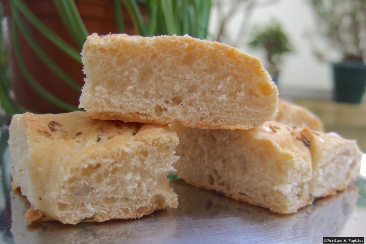 Fougasse aux pépites de tournesol et à l'origan