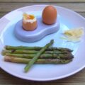 Oeuf coque, asperges et Parmesan