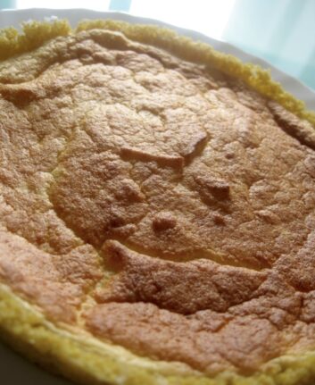 Cheesecake au chou fleur et au millet sans gluten