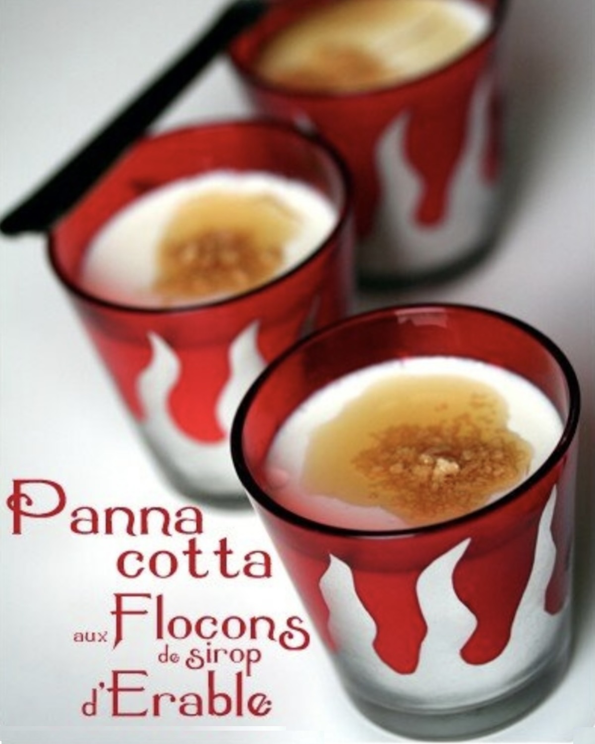 Pannacotta au sirop d'érable sans oeufs sans gluten