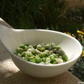 Salade de fèves et petits pois