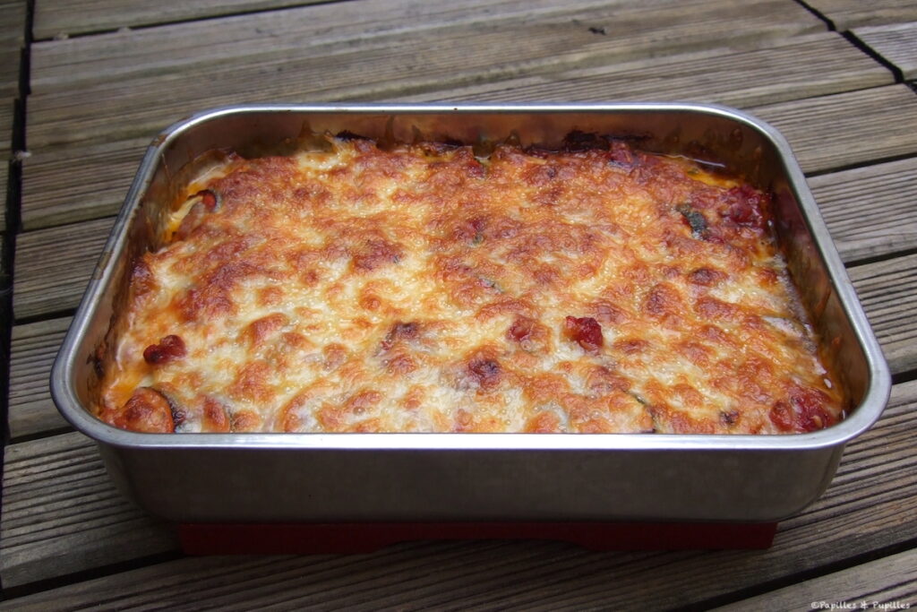 Gratin de courgettes et tomates