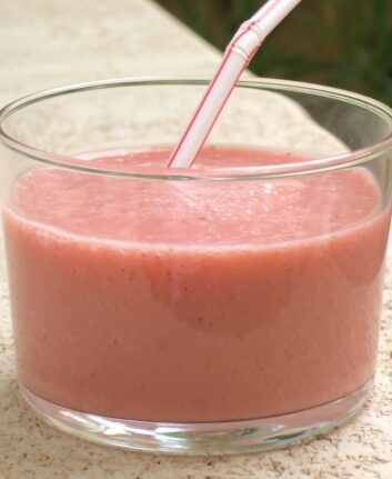 Smoothies fraises banane