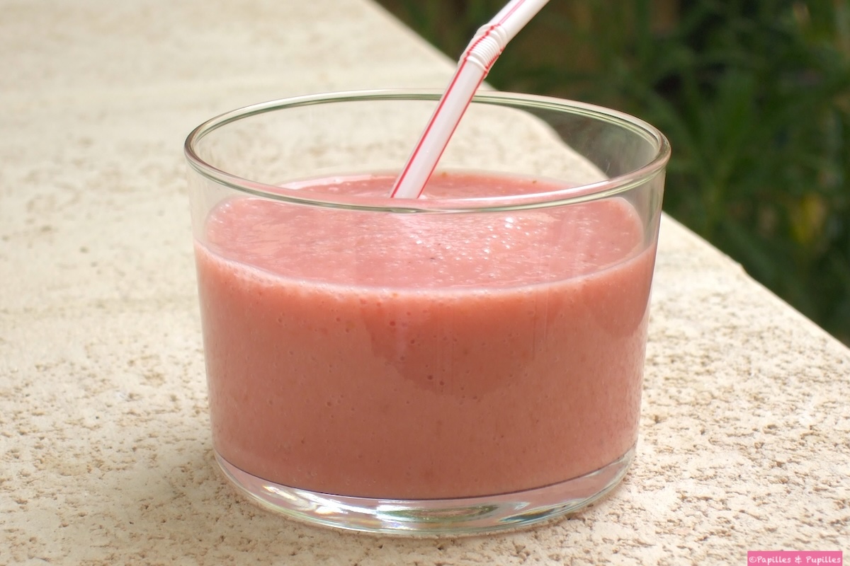 Smoothies fraises banane