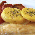 Galettes de polenta à la vanille et pavot bleu