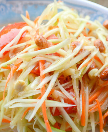 Salade de papaye et de carottes