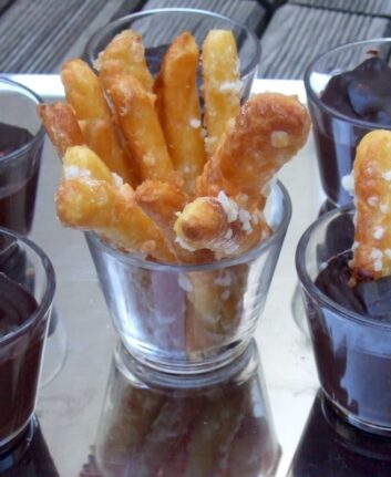 Chouquettes et crèmes choco noisettes